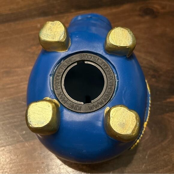 Fabulous Las Vegas Nevada Blue Gold Money Piggy Bank Fun Colorful Home Decor - Picture 4 of 6